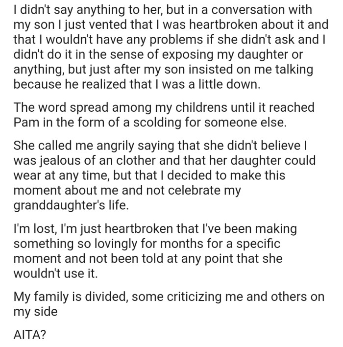 OP Vented to Their Son, and Soon, It Spread Amongst Their Kids Till It Got to Their Oldest Daughter. Now OP's Daughter Is Accusing Them of Being Jealous and Taking Away the Spotlight from the Newborn Baby