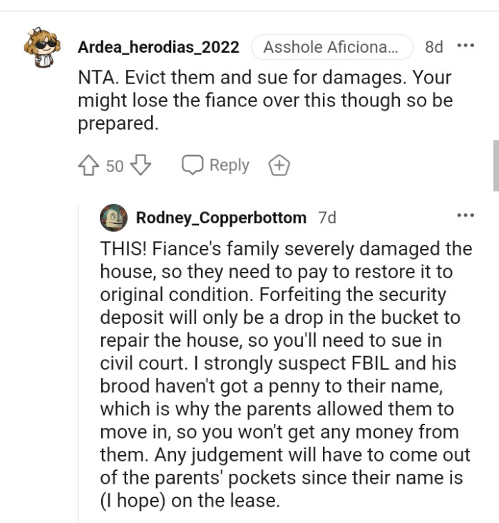 The OP might lose her fiancé over this, so she should be prepared.