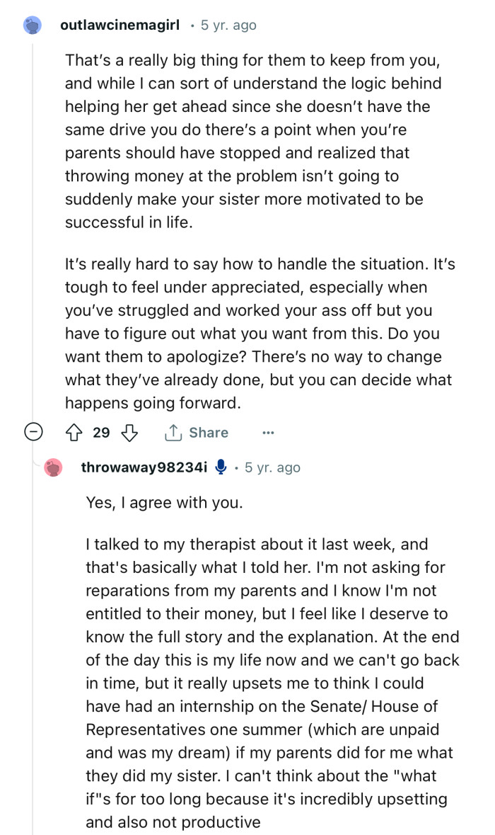 “There’s no way to change what they’ve already done, but you can decide what happens going forward.”