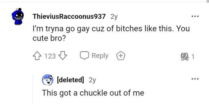 This Redditor is trying to go gay because of people like this