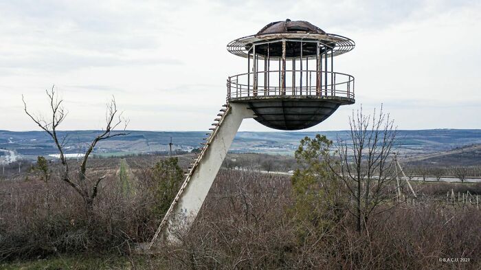 20. Bodiul's Viewpoint Platform near Chisinau, Moldova, constructed in the 1960s. Photo by Dumitru Rusu.