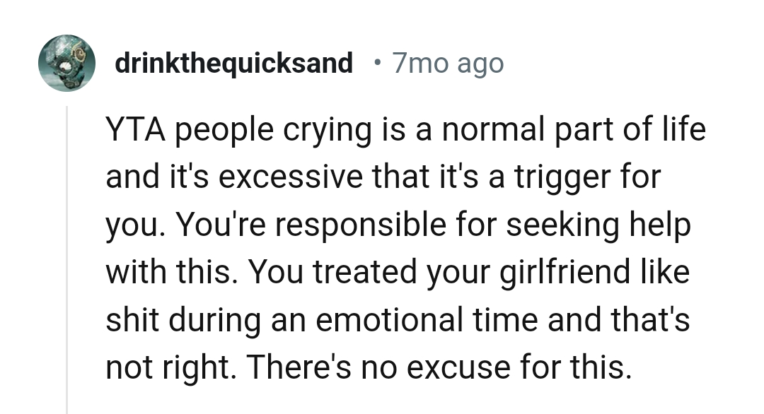 People crying is a normal part of life
