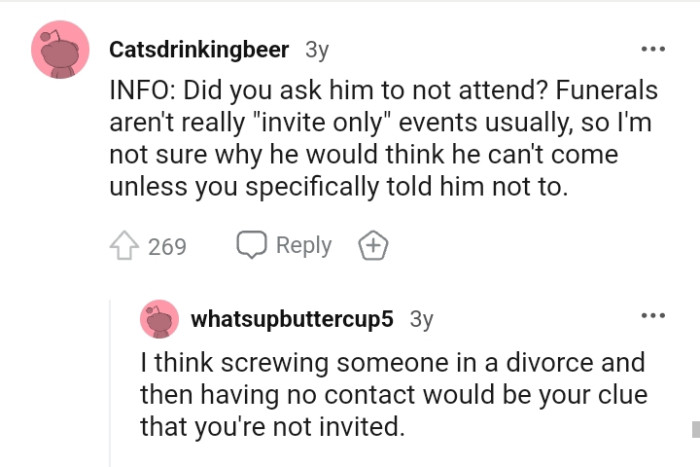 This redditor wants to know if the OP asked him not to attend