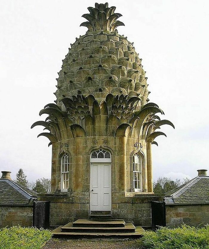 33. In 1761, the Dunmore Pineapple House was constructed in Stirlingshire, Scotland, by Earl John Murray as a gift for his wife, Charlotte.