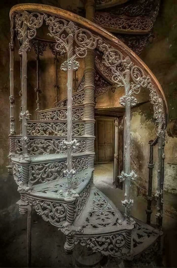 Abandoned 19th Century Spiral Staircase