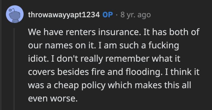 There is nothing else to do but admit to her mistake and face the consequences