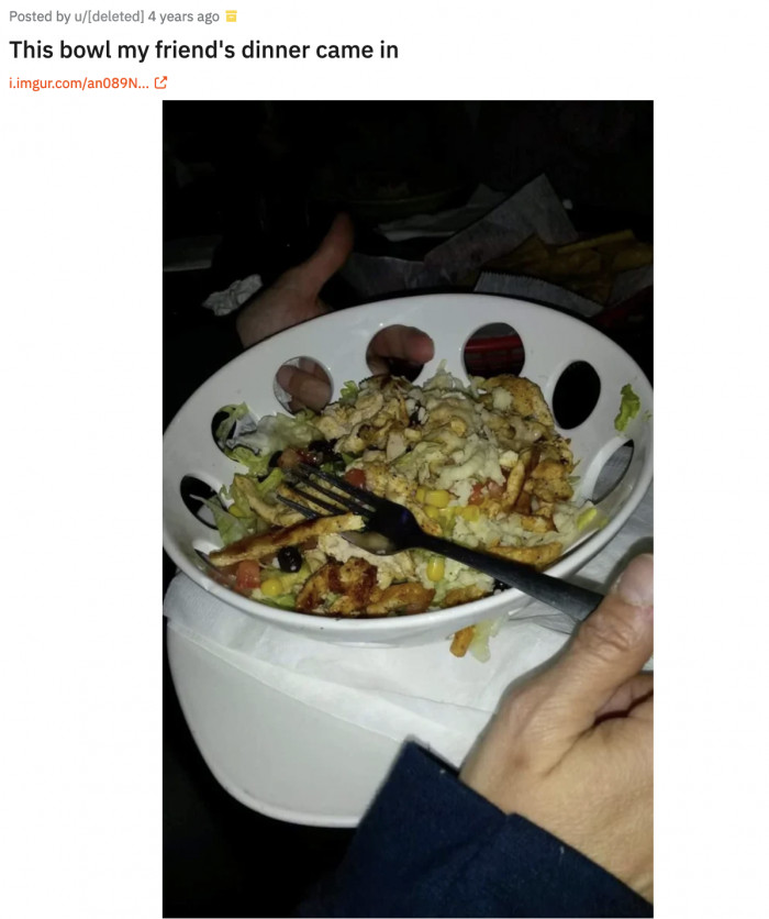 7. I would understand if they served churros in those bowls.