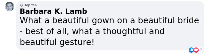 It's heartwarming to see women all come together to help one another.