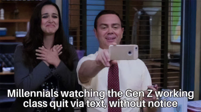 43. Quitting via text