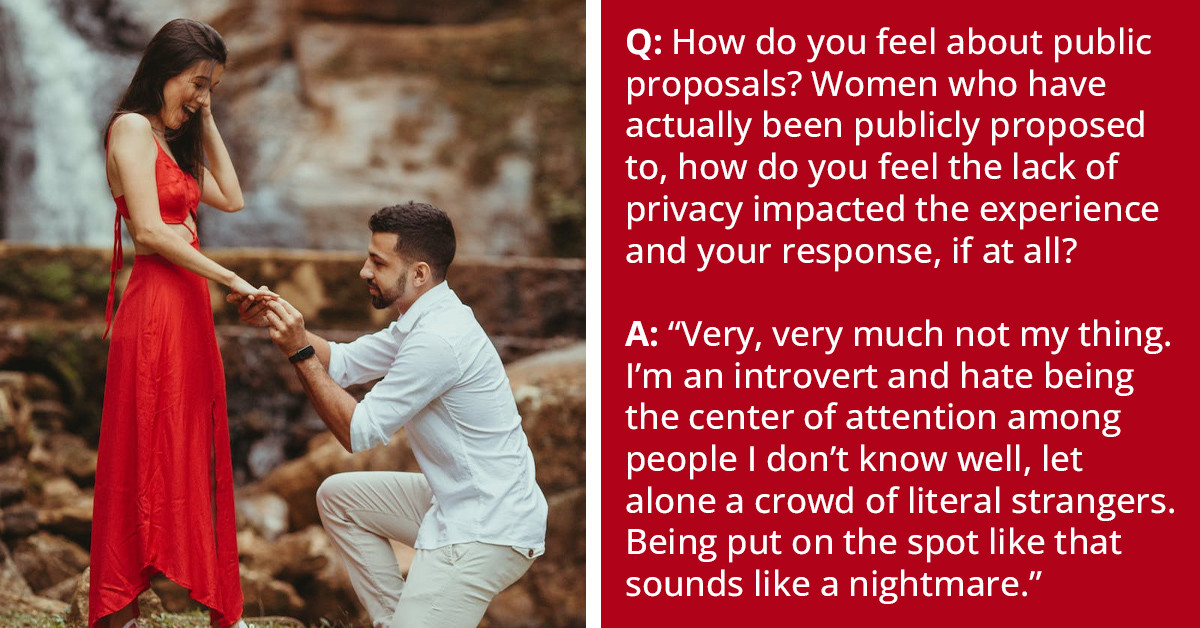 30 People Who Experienced Public Proposals Share Their Stories And Opinions
