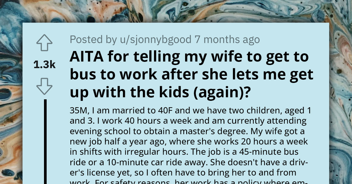Sleep-Deprived Redditor Asks If He's Wrong to Set Boundaries with His Wife as He's Exhausted from Doing Most of Their Daily Duties