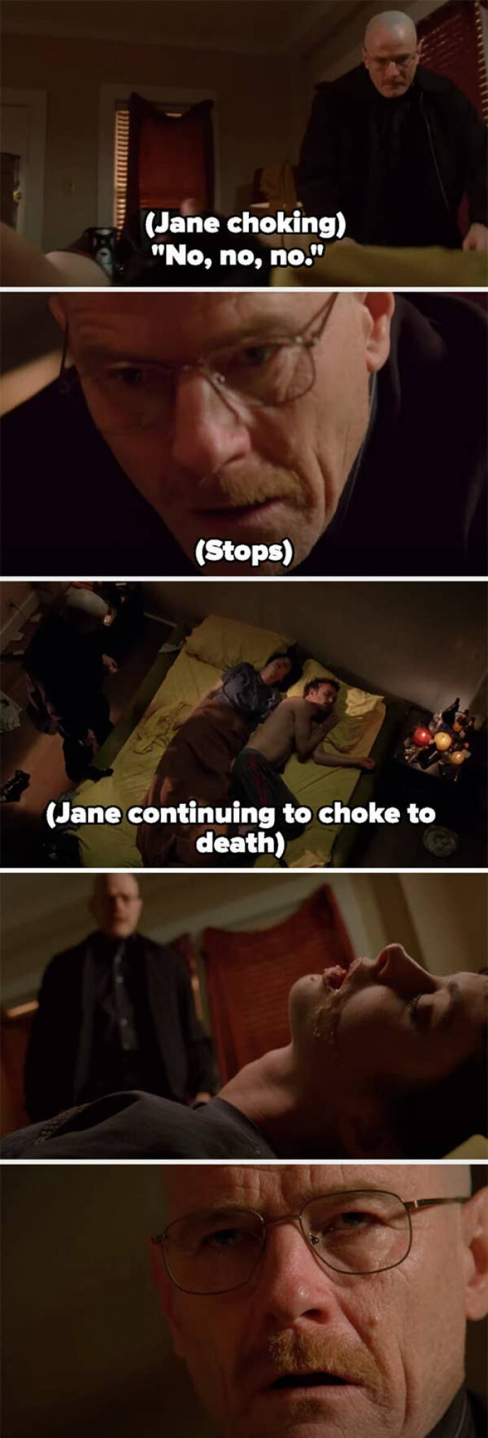 17. And finally, Walt allowing Jane to overdose was one of the most iconic scenes from Breaking Bad.