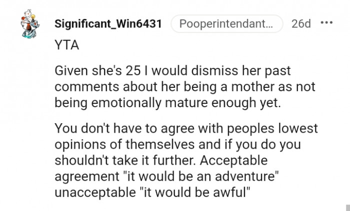 You don't have to agree with people's lowest opinions