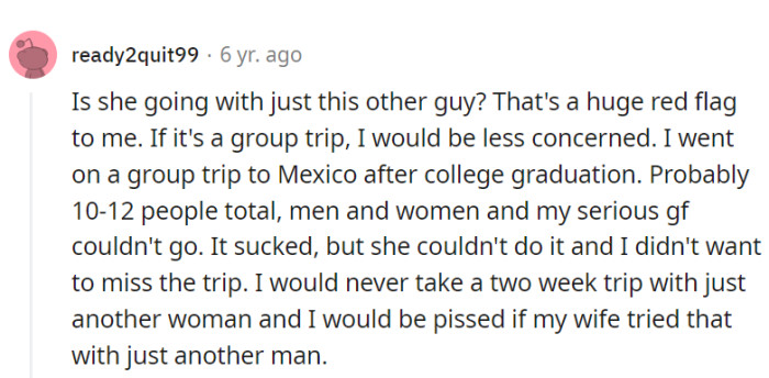 Huge red flag indeed!