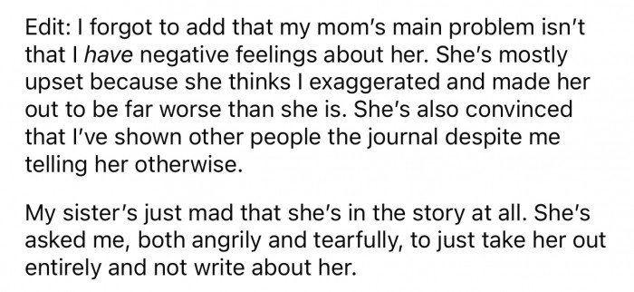 OP eventually modified the post to include an “Edit” with more context about the situation.