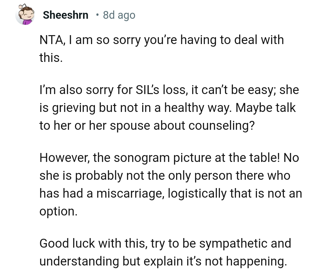 She Is Not the Only One There Who Has Had a Miscarriage
