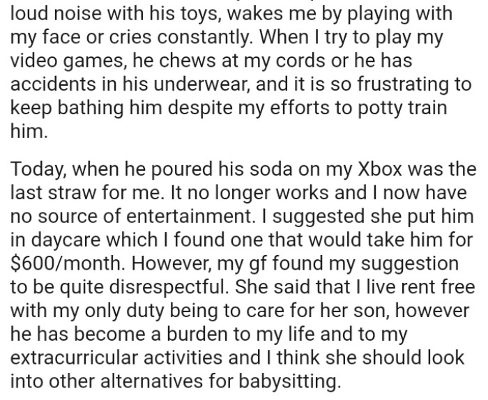 It is so frustrating to keep bathing him despite the OP's efforts to potty train him.