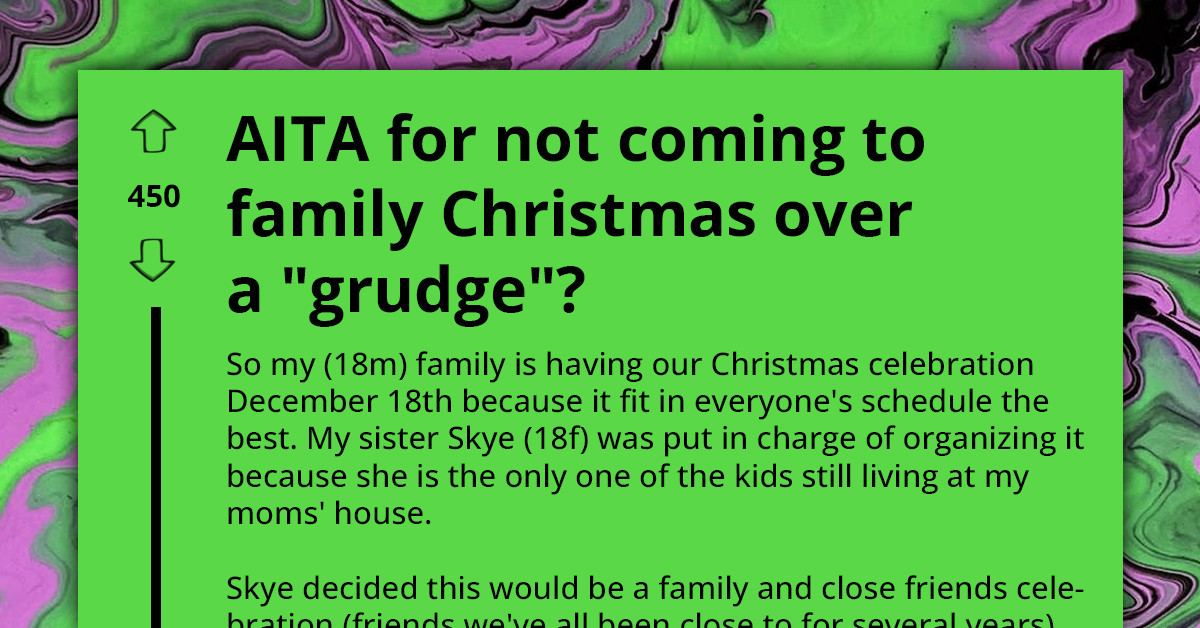 Redditor Refuses To Attend Family's Christmas Celebration After Finding Out His Abusive Ex-Boyfriend Is Invited