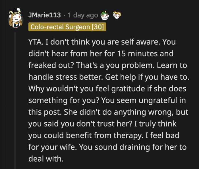 How would OP feel if the tables were turned? Where is the empathy for your wife?