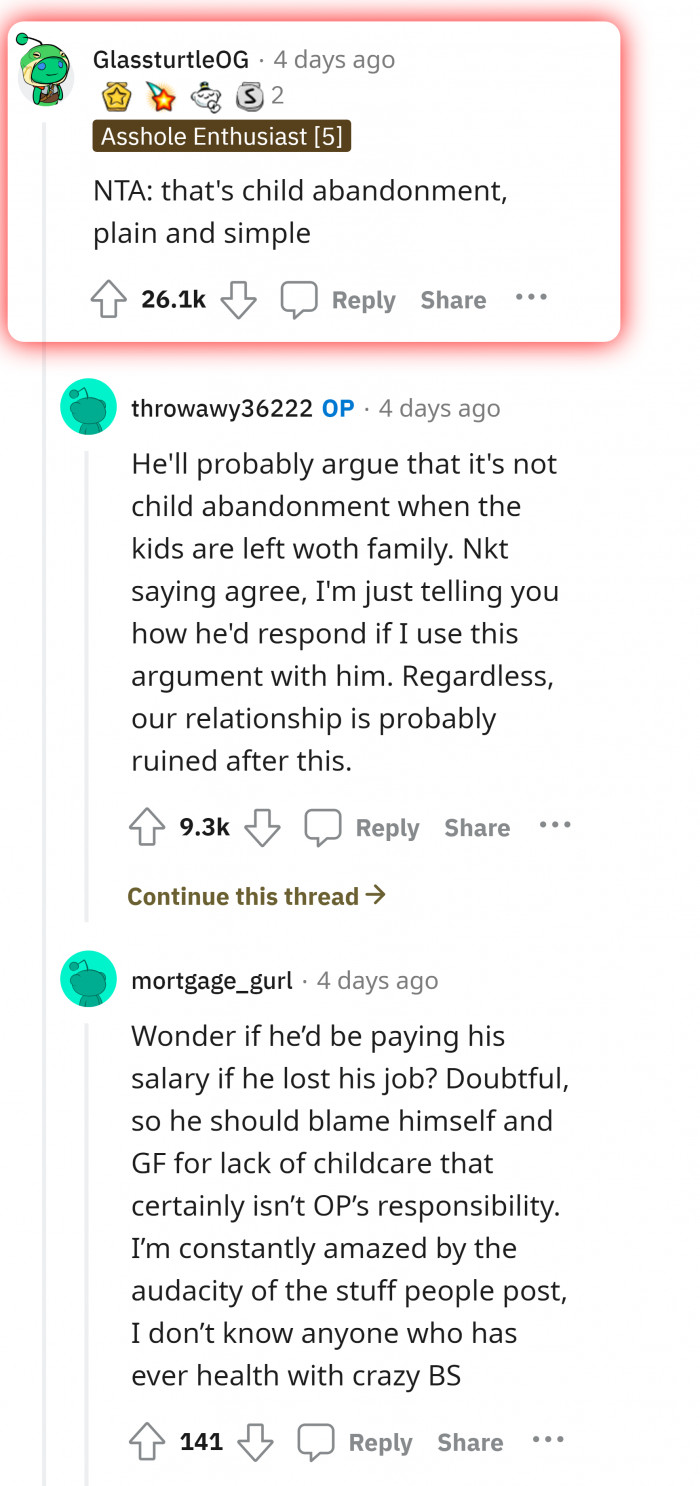 2. Your relationship is already ruined when your brother's girlfriend came into your life.