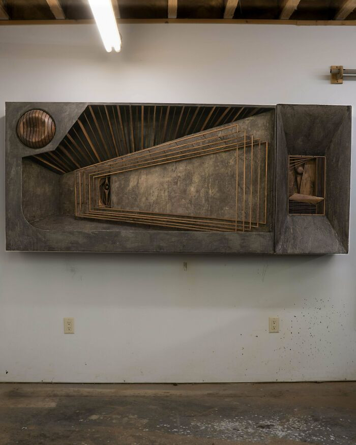 "Wood And Concrete Wall Art"
