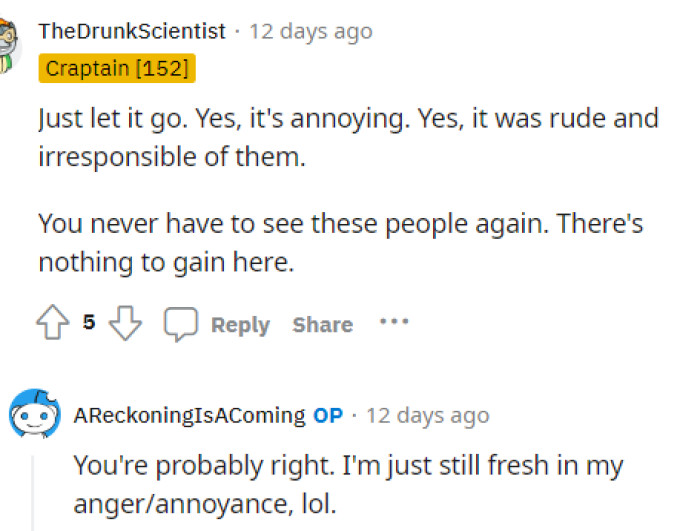 Some People Were Telling OP Just to Drop It and Let It Go Because It Really Isn't That Big of a Deal, but We Can See Why She's Annoyed.