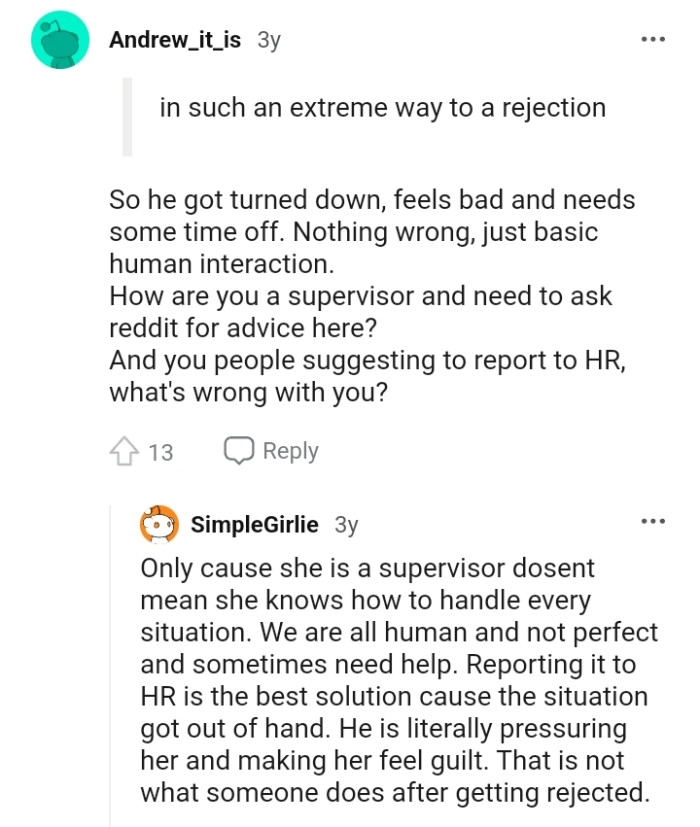 There's nothing wrong, just basic human interaction