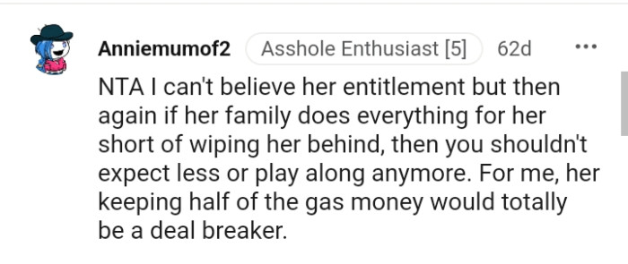 Let's head into the comments and find out what other Redditors have to say regarding the OP's story