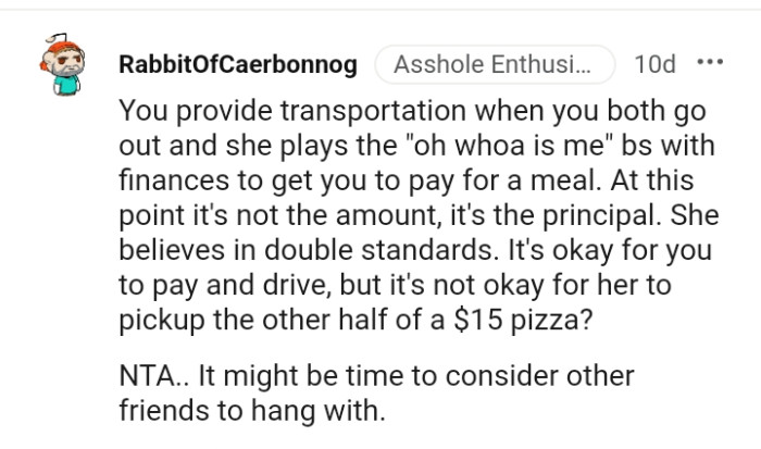 It's okay for you to pay and drive, but...