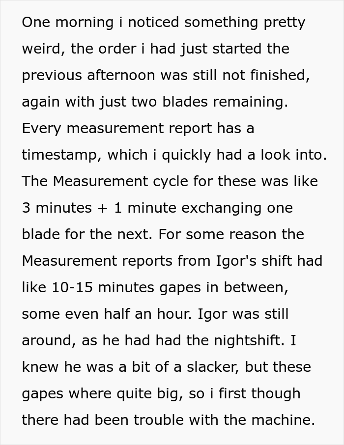 OP noticed something one morning: