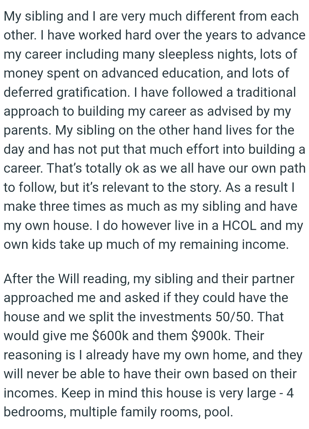 We all have our own path to follow, but it’s relevant to the OP's story