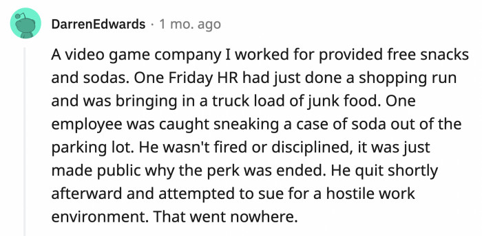 1. Bye truckload of delicious junk food