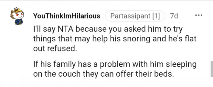 You asked him to try things