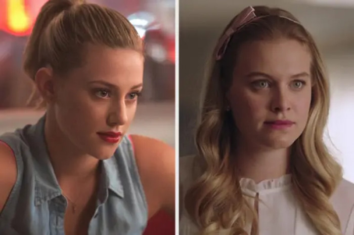 16. Betty (Lili Reinhart) and Polly Cooper (Tiera Skovbye) from Riverdale