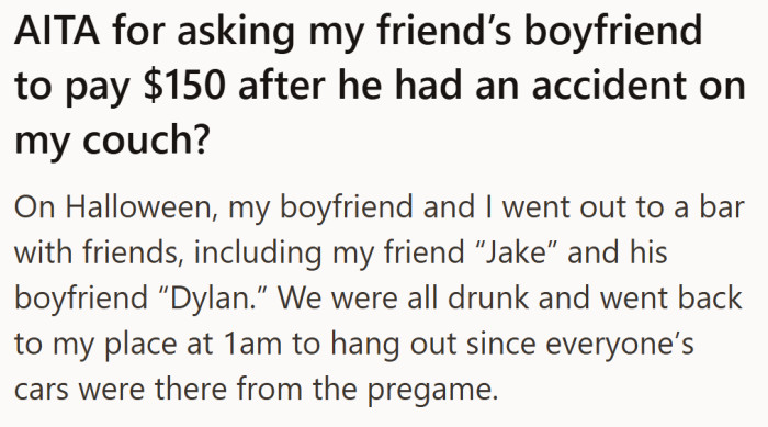 A Halloween night with friends set the stage for a messy misunderstanding.