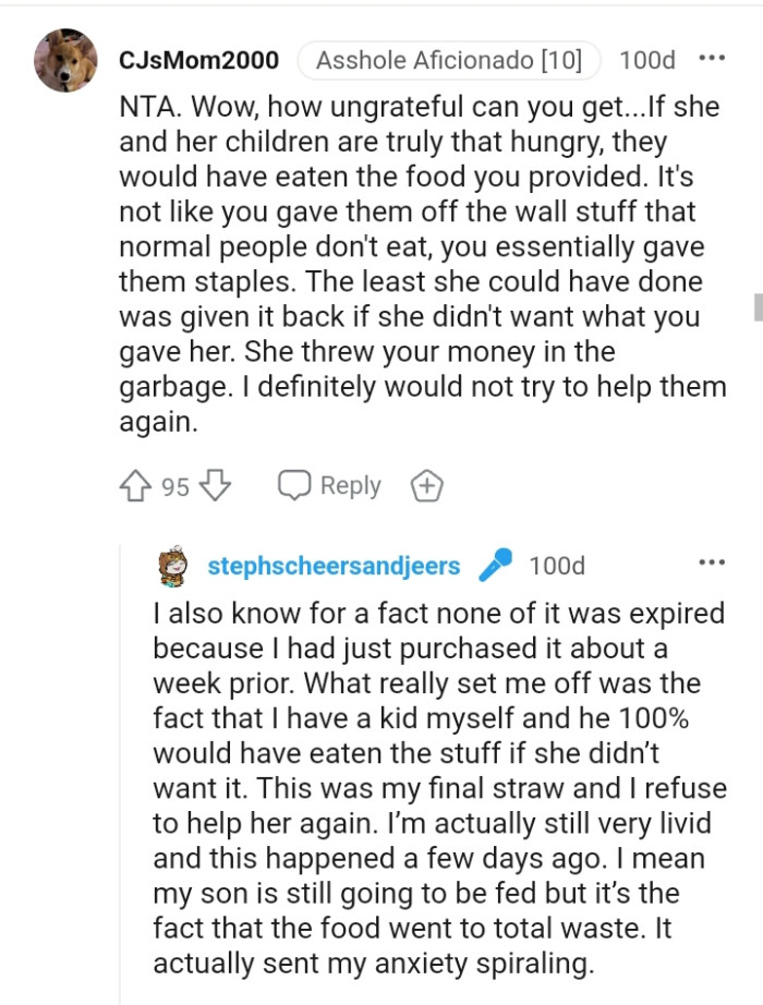 This redditor wouldn't try to help them again