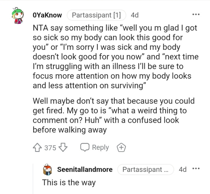 Don't say that because you can get fired