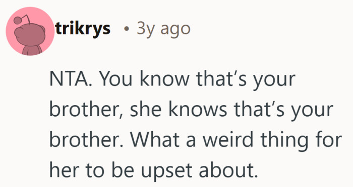 Sibling math feels pretty straightforward here, which is why the outrage raised eyebrows.