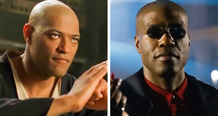 11. In The Matrix Resurrections, Morpheus became younger
