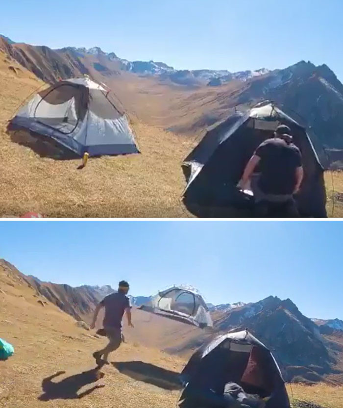 "WCGW Not Staking Your Tent Properly"
