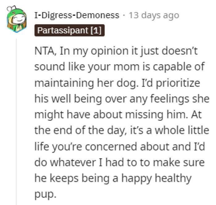 It seems like the mom just can't handle it