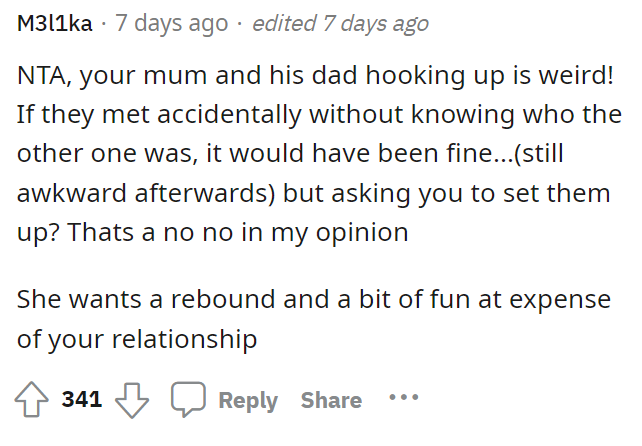 I think it is a bit odd, mostly because the mom should understand the repercussions that come with this.