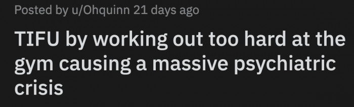 This is how OP thinks she screwed up