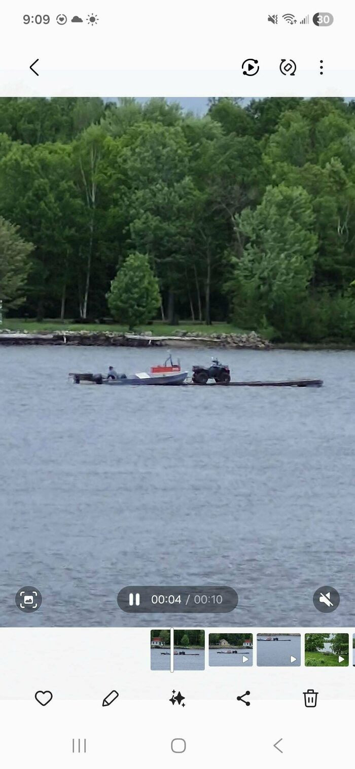 "River Neighbors Getting Up To Some A-1 Redneck Stuff. Slednecks In The Summer"