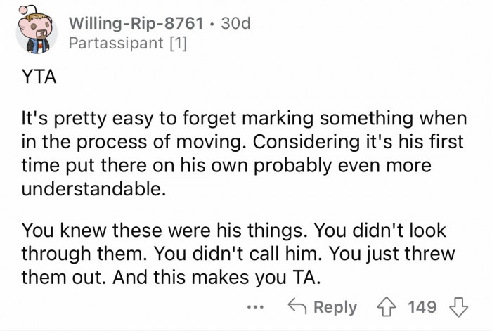 4. Double-checking the things inside the box adds hassle to your work, OP?