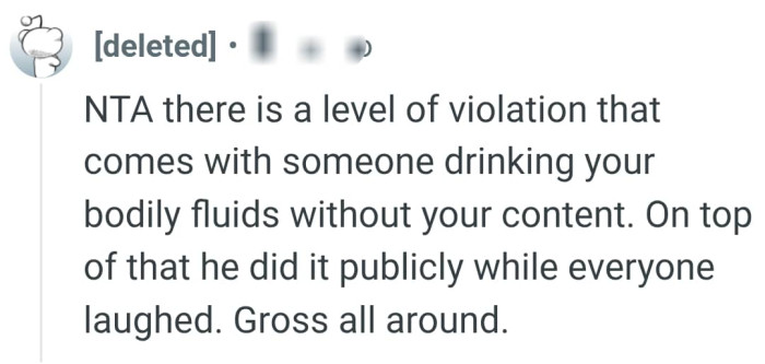 It's gross all around