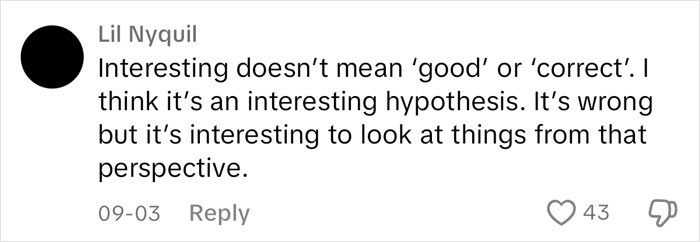 However, some believed that his post wasn't that bad