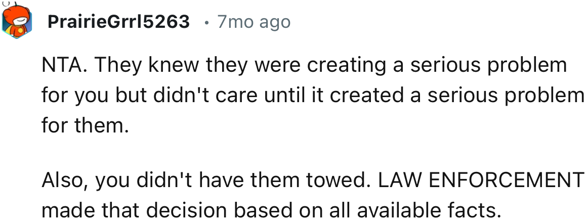 “They knew they were creating a serious problem for you but didn't care until it created a serious problem for them.”