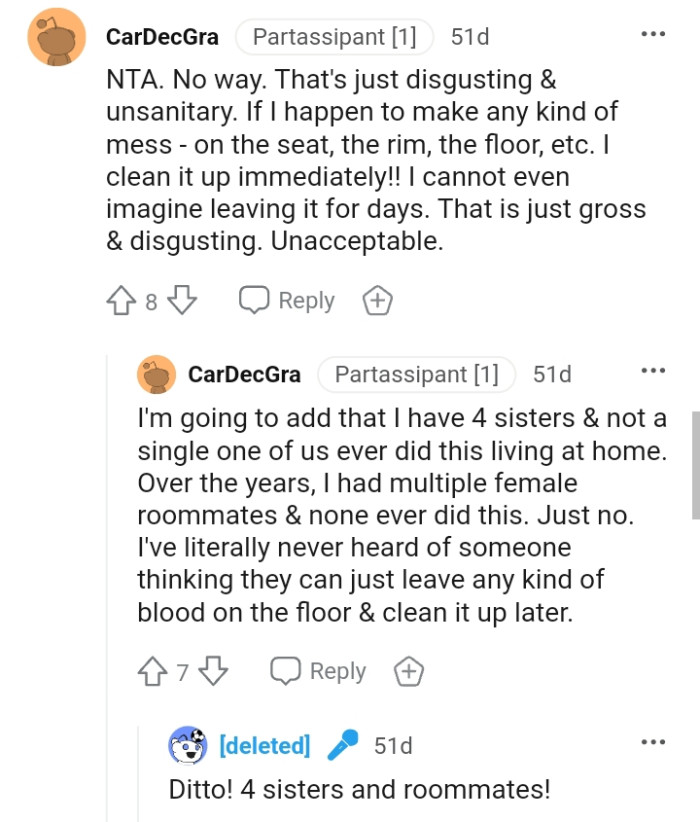 This Redditor cannot even imagine leaving such a thing for days