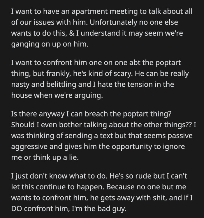 She just isn't sure how she can bring the subject up since Lily and Jack do not want to back her up.